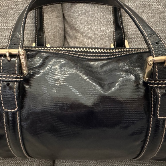 GUCCI Brit Black Patent Leather Bag - Picture 4 of 15